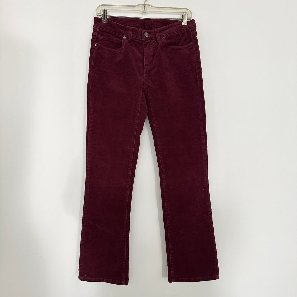 Patagonia Corduroy Pants 26 Reg Oxblood‎ Red Womens Organic Cotton 55060